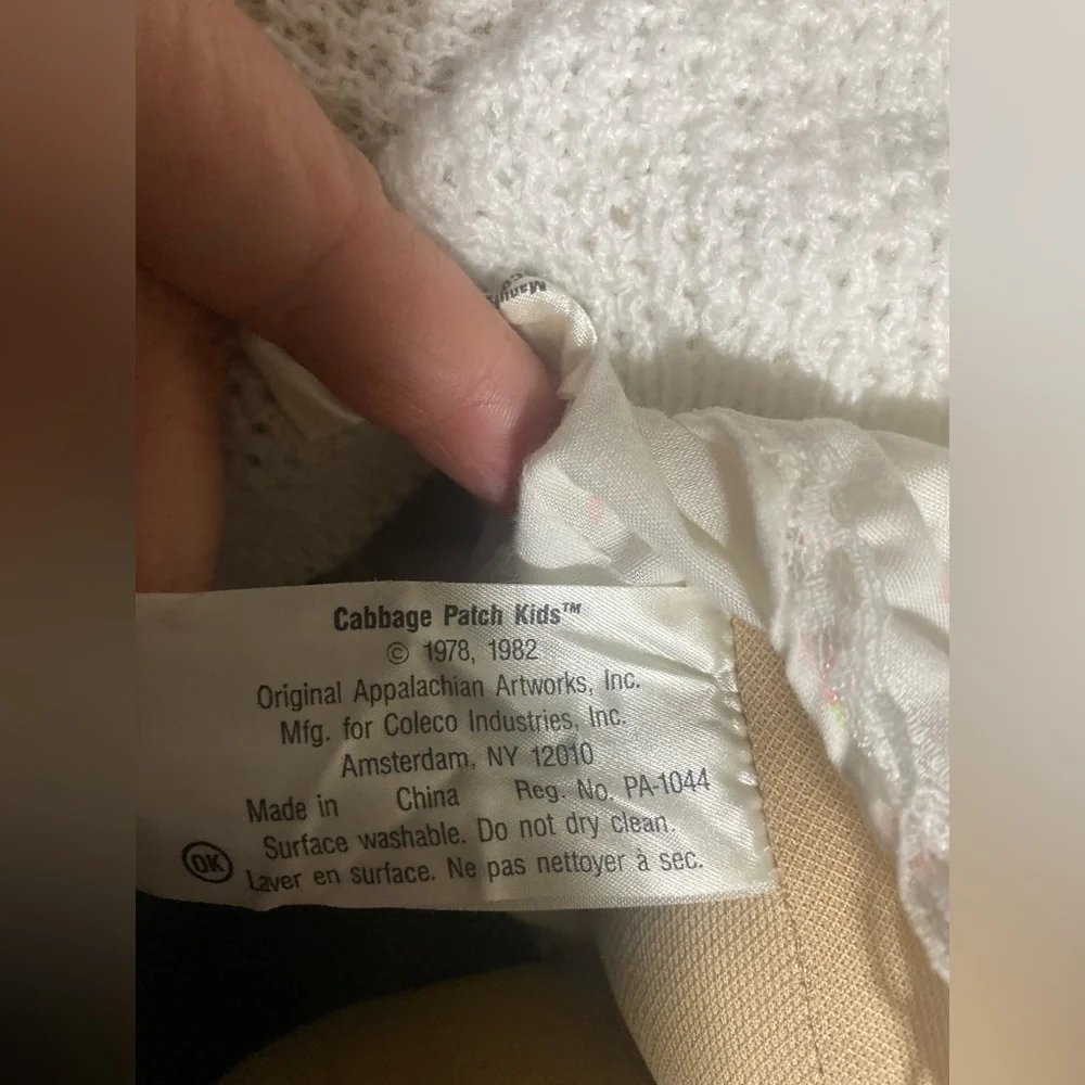 Rare Silk Tag Vintage Red Headed Cabbage Patch doll w/ cabbage patch clothes1985 - Picture 9 of 11